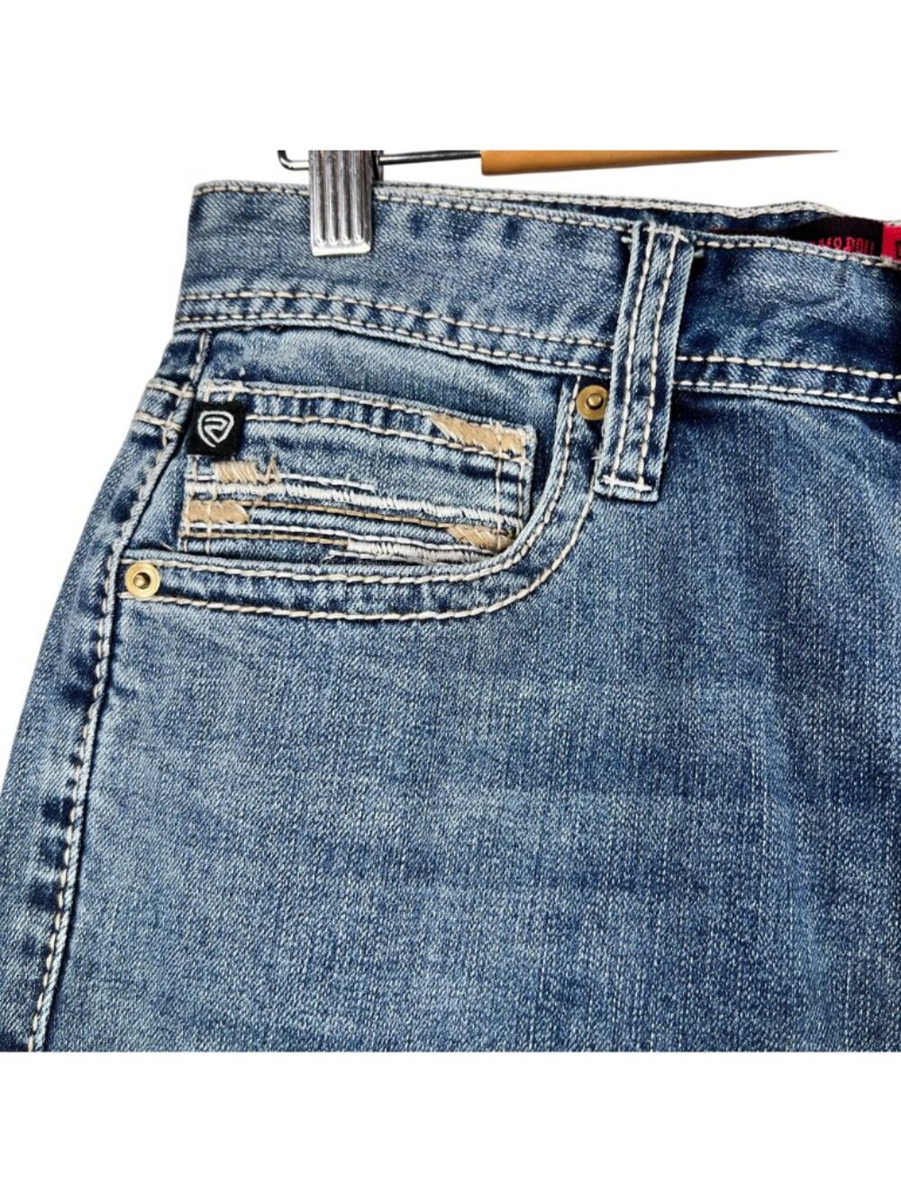 NWT Rock & Roll Jeans Mens Double Barrel Straight Boot 30x30 Relaxed Fit Denim - Picture 9 of 16